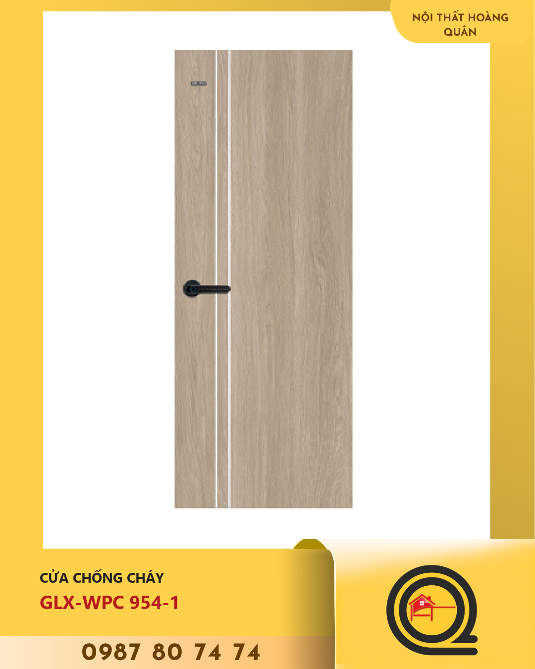 Cửa Nhựa Gỗ WPC GLX-WPC 954-1